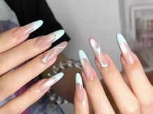 ダークハニー 池袋店(Dark Honey)/ツヤキラフレンチネイル