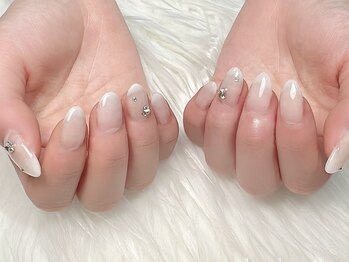 ヒールネイル(heal nail)/white×stone.