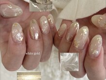 ラクエ(Laque)/ホワイトオーロラ ぷっくり ラメ