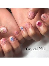 クリスタルネイル ボンベルタ橘店(CRYSTAL NAIL)/花束ネイル