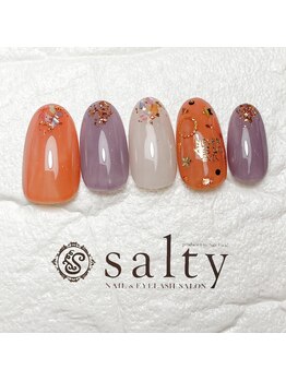 ネイルアンドアイラッシュサロン ソルティ 寺田町(salty)/ニュアンスネイル