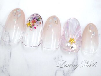 ラグジュアリー ネイルズ(Luxury Nails)/summer*人魚の鱗Nail