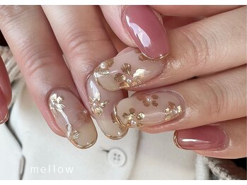 メロウ(mellow)/お花ミラーネイル