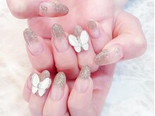 デコール 心斎橋(DECOR)/蝶パーツネイル