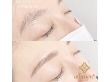 アリュージョン 橿原八木店(allusion)/眉毛アイブロウ/眉wax眉デザイン