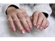 ハズグラスネイル(Haze Grass nail)/ガラスフレンチ