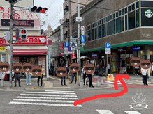 プラチナムドール 三宮店(PLATINUMDOLL)/信号を渡り紫陽花通りへ歩きます