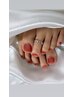 【Foot/自店オフ込み】ワンカラーネイル 90min ￥8000→￥7500
