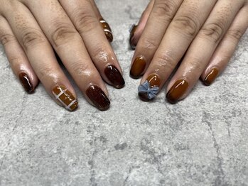 2025秋ネイル【ブラウンネイル】