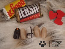 モグネイル(Mogunail)/バレンタインネイル/チェック