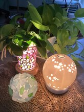 ブレッシングス(BLESSINGS)/シーグラスのランプ