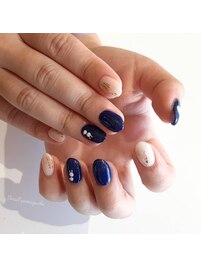 お月見ネイル
