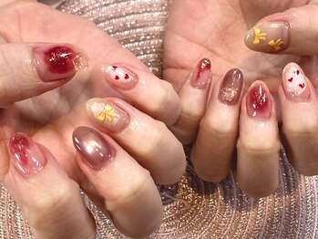 フィグトーキョー(Fig Tokyo)の写真/【ほんのり甘く、好印象な指先に】自然体でも、ちゃんと可愛い。