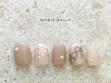 マリーネイルズ 心斎橋店(MARIE NAILS)/定額¥7,700 リボン 1023c