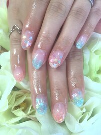 ラメホログラデーション☆5500円