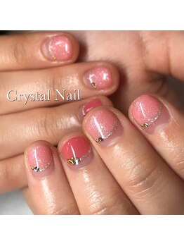 クリスタルネイル ボンベルタ橘店(CRYSTAL NAIL)/フレンチネイル