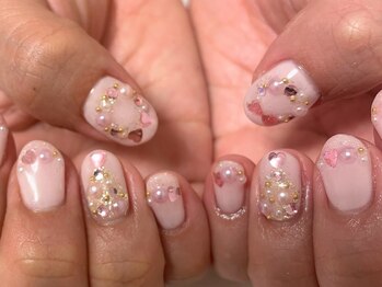 ネイルサロン リュバン ローズ(nailsalon Ruban Rose)/ピンク好きなお客様