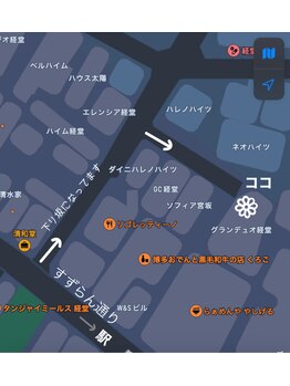 マノ ア マノ(Mano A Mano)/サロン地図