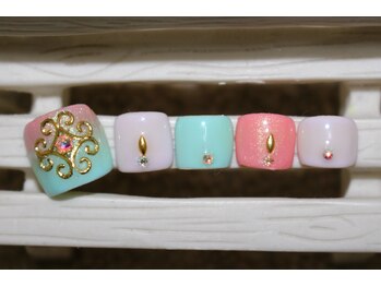 ネイルサロン ユーア(Yu a)/フット定額デザイン ¥8480