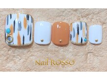 ネイルロッソ 浅草店/塗りかけペイントネイル　