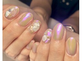 オーロラ＆シェルネイル☆