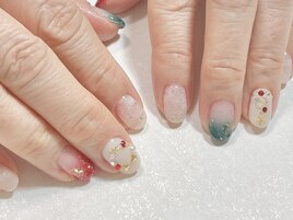 クリスマスネイル