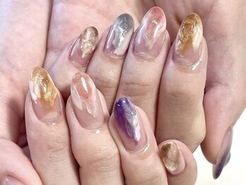 クレア 自由が丘店(Crea)の写真/周りと被りたくない方必見☆シンプルネイルからニュアンスネイルまで幅広いデザインが魅力的！[当日予約◎]