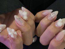 ジェミーネイル エビス(Jemiy nail ebisu)/レースバレエコアバラリボン