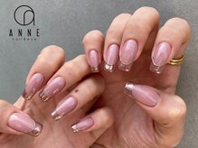 アンネ 渋谷店(ANNE)/【パラジェル】ミラーフレンチ☆