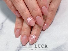 ネイルアトリエルカ(nail atelier LUCA)/M-684 大人可愛い桜ネイル