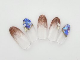 偏光フレークグラデ初回￥6800