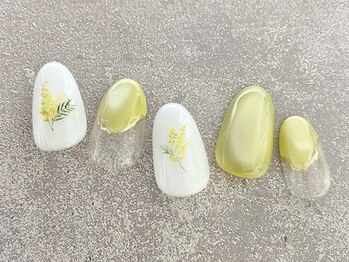 クラリスバイネオ 武蔵小杉(Claris by neo)/春　ミモザネイル　￥９０００