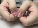 ハートマグネットネイル