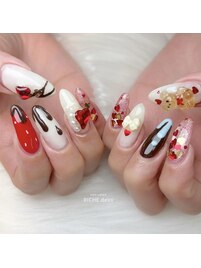 チョコたっぷりネイル