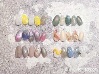 ネイルサロン きのこの写真/[定格コース～持ち込みコース]圧倒的センスが光る最旬アートが豊富★トレンドに敏感なオシャレ女子必見◎