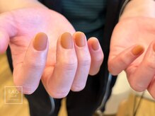 ラグ ネイル(RAG nail)の雰囲気(ショートネイルのワンカラーもマットにすることでお洒落に◎)