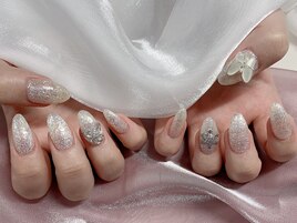 #キラキラネイル