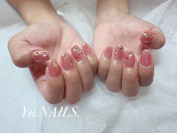ユーネイルズ 恵比寿(Yu.NAILS.)/宝石ネイル◎オーロラネイル