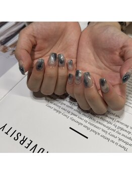 シアン(cyaan)/ネイビー×ニュアンスデザイン