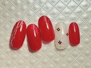 シンプル和ネイル