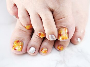 マーブルフットネイル♪