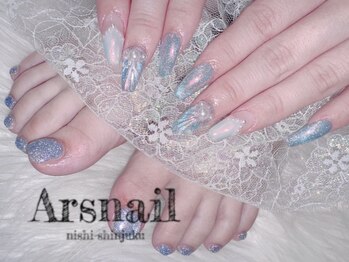 アルスネイル(Ars nail)/ブルーオーロラネイル