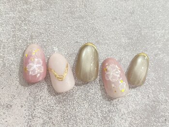 クラリスバイネオ 武蔵小杉(Claris by neo)/春　桜ネイル　￥１００００