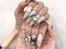 モカ 心斎橋(moca by Lee)/【Aina】レースネイル