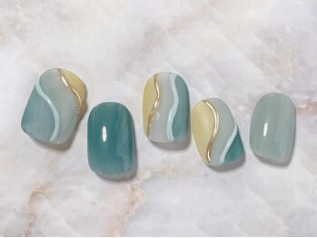 アトリエ ツメ(atelier TsuMe)/トライカラーネイル