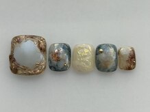 アイネイルズ 池袋店(I-nails)/ニュアンスブルーアート