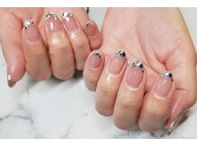 ネイルサロンブラン(nail salon BLANC)/ガラスフレンチネイル