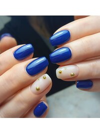 ワンカラー+スタッズ