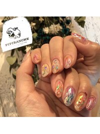 クリアベースのニュアンスネイル