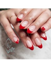 ネイルプラスユウ(NAIL+U)/真っ赤なフレンチ